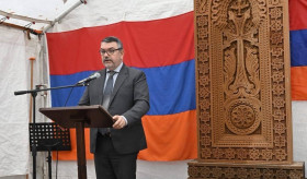 On 22 October, 2023, Ambassador Biyagov participated at the consecration ceremony of the Armenian cross-stone commemorating the martyrs of the 44-day war.