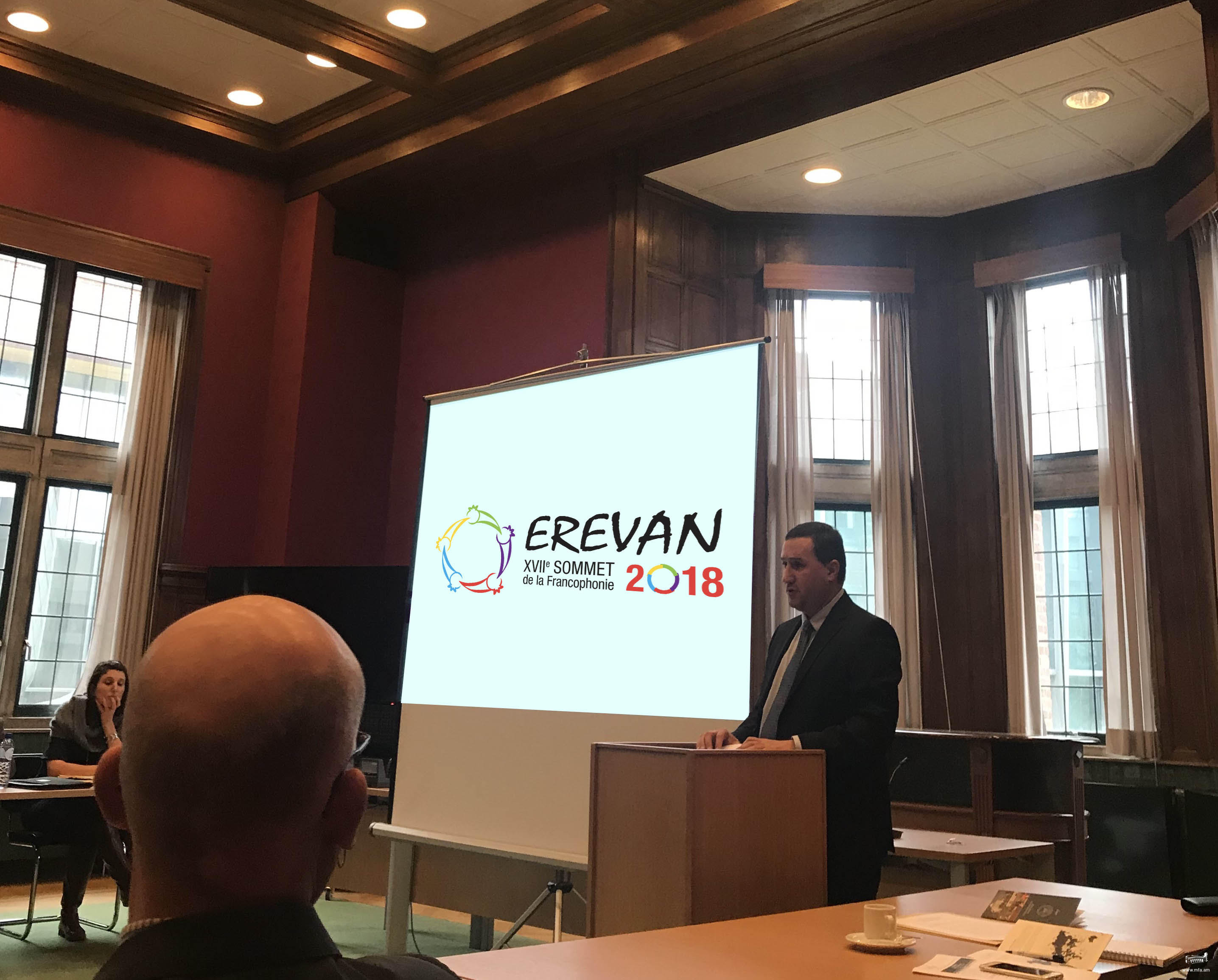 Discours de Tigran Balayan, Ambassadeur d'Arménie aux Pays bas a la reunion du groupe des Ambassadeurs francophones