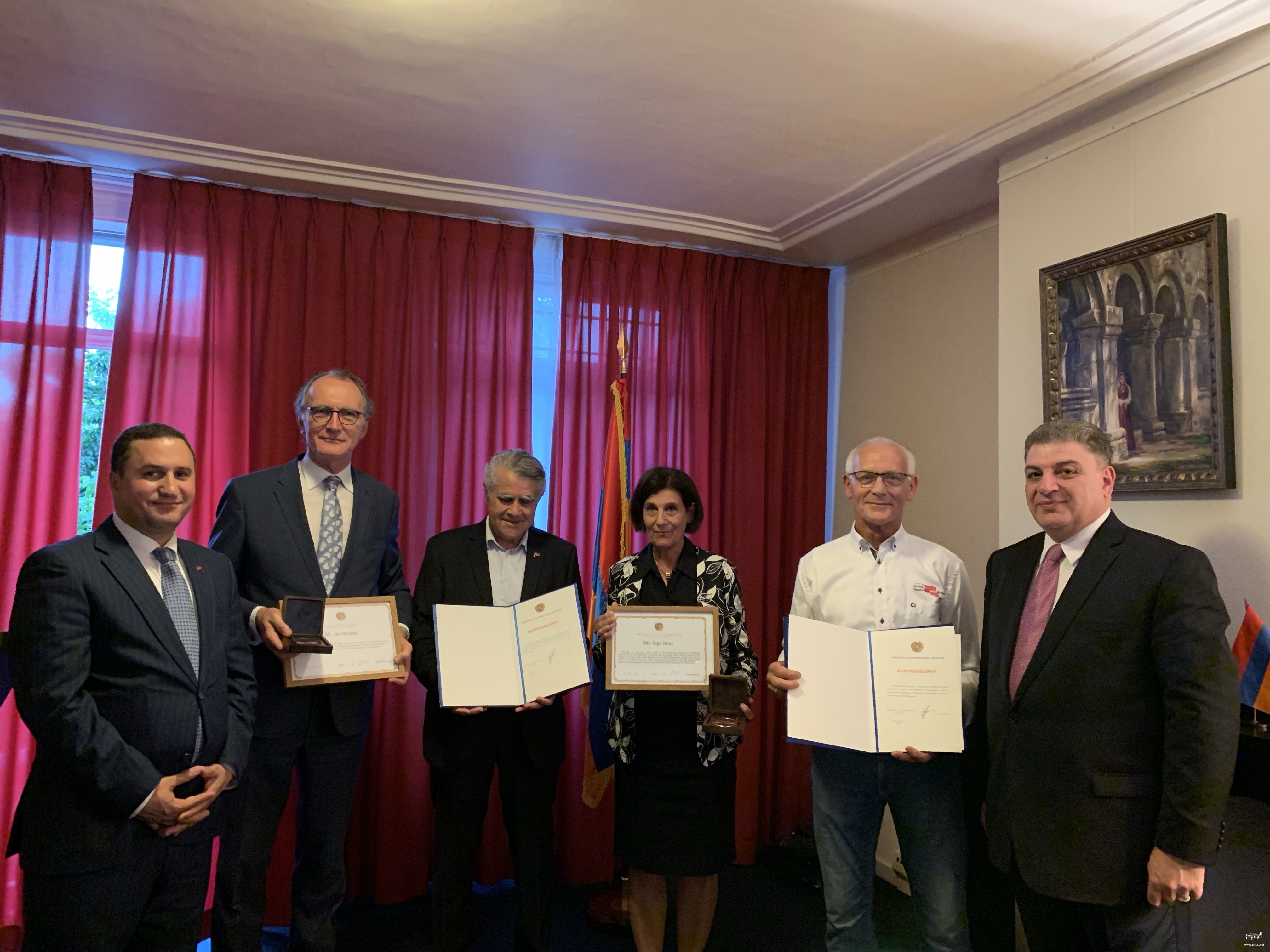 Award Ceremony at the Embassy of the Republic of Armenia in the