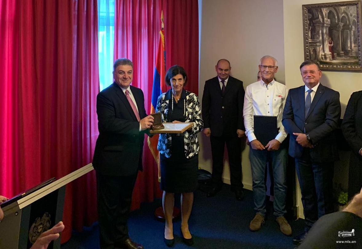 Award Ceremony at the Embassy of the Republic of Armenia in the