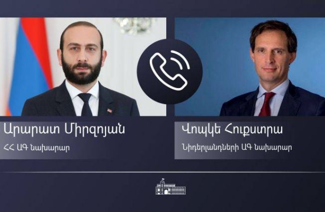 The phone conversation of Foreign Minister of Armenia Ararat Mirzoyan with Minister of Foreign Affairs of the Netherlands Wopke Hoekstra