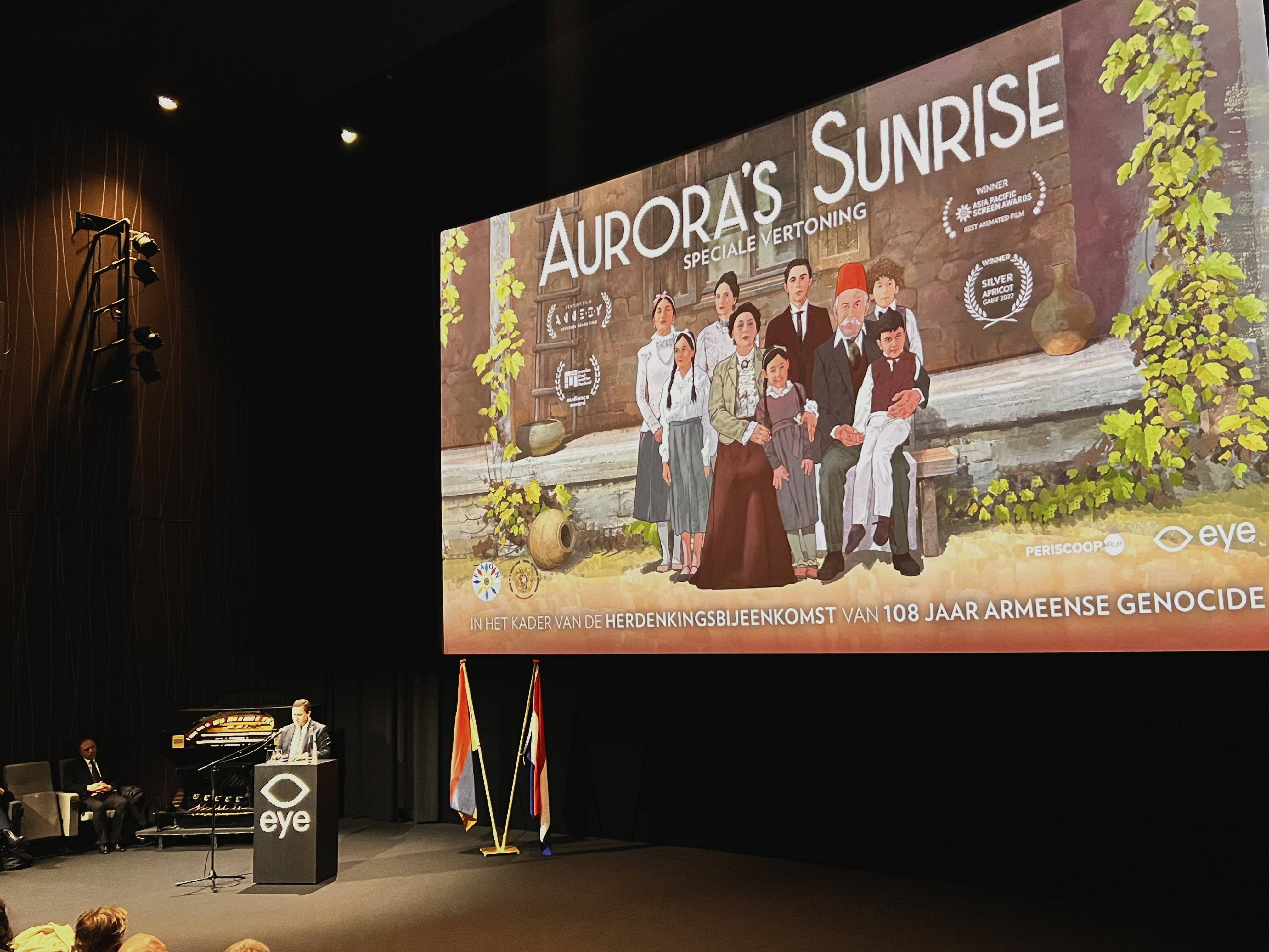 Remarks by the Ambassador Tigran Balayan at the screening of “Aurora’s Sunrise” film on the occasion of 108th commemoration of the Armenian Genocide