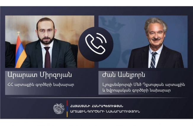 Phone conversation of the Foreign Ministers of Armenia and Luxembourg