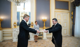 Ambassador of the Republic of Armenia to the Kingdom of the Netherlands Мr. Viktor Biyagov presented his Letters of Credence to His Majesty King Willem-Alexander of the Netherlands