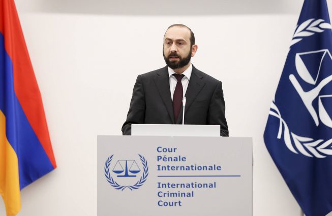 Statement of Minister of Foreign Affairs of Armenia Ararat Mirzoyan at the official welcoming ceremony for Armenia as the 124th State Party to Rome Statute