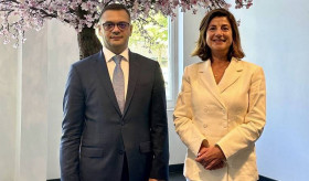 Meeting of Deputy Foreign Minister of Armenia Robert Abisoghomonyan with Director-General of the International Commission on Missing Persons Kathryne Bomberger