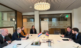 Meeting of Deputy Foreign Minister of Armenia Vahan Kostanyan with the Director General for Biodiversity of the Ministry of Agriculture, Fisheries, Food Security and Nature of the Netherlands Mark Roscam Abbing