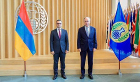 The meeting of Deputy Foreign Minister of Armenia Robert Abisoghomonyan with Director-General of the OPCW Fernando Arias