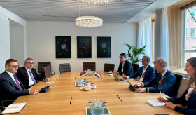 The meeting of Deputy Foreign Minister of Armenia Robert Abisoghomonyan with Director General of the Ministry of Agriculture, Fisheries, Food Security and Nature of the Netherlands Mark Roscam Abbing